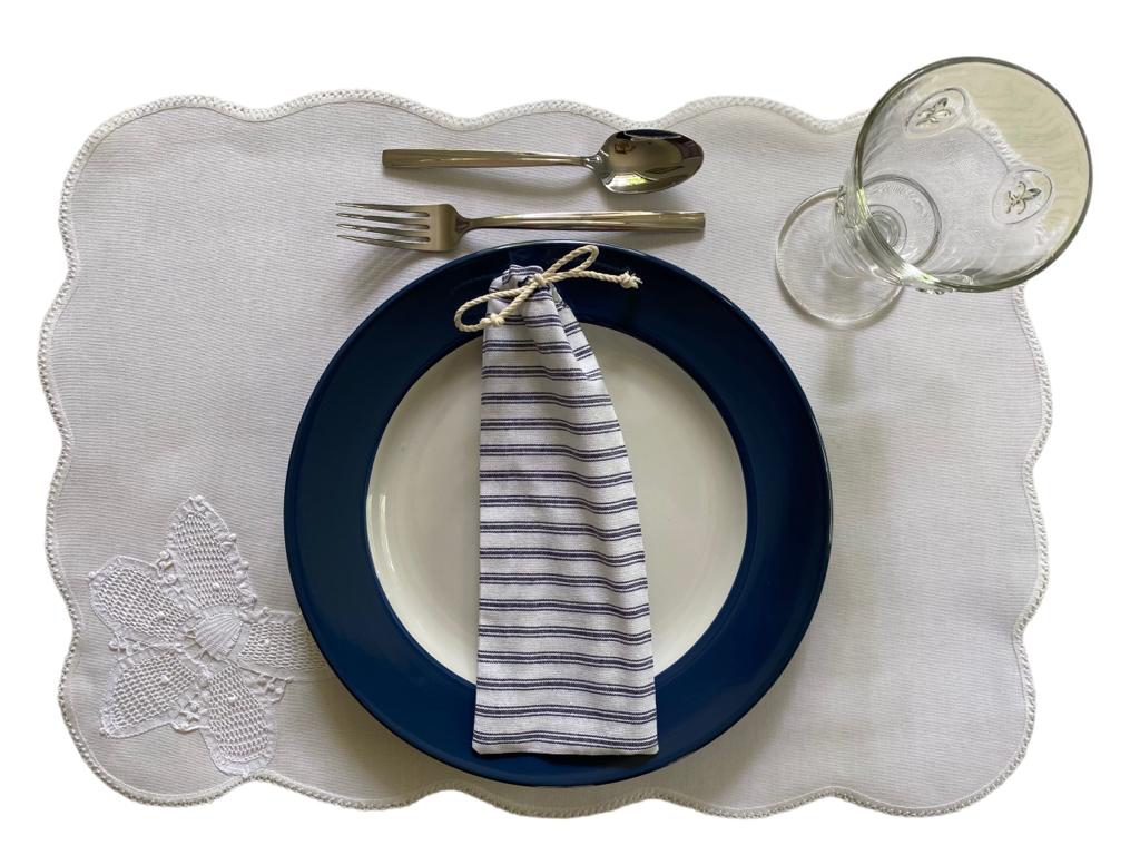 Blue Assorted Flatware Clothbag